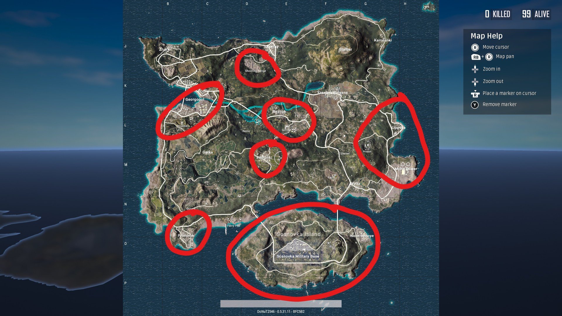 PUBG best places to drop for loot