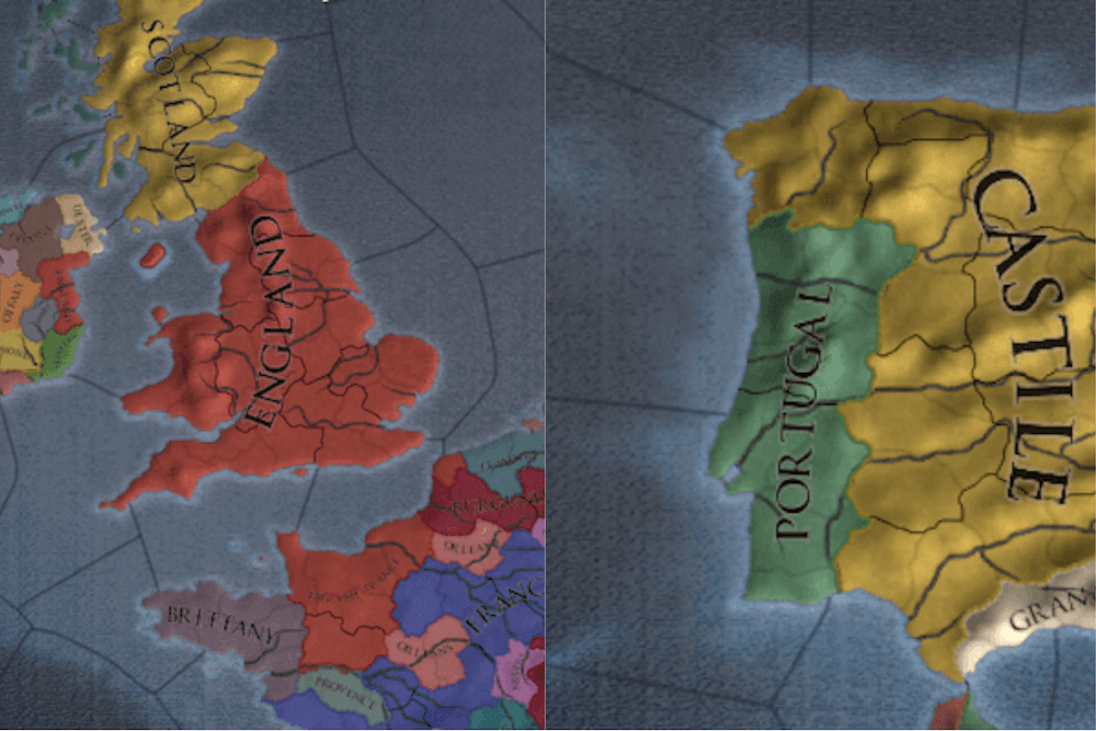 England and Portugal in Europa Universalis 4
