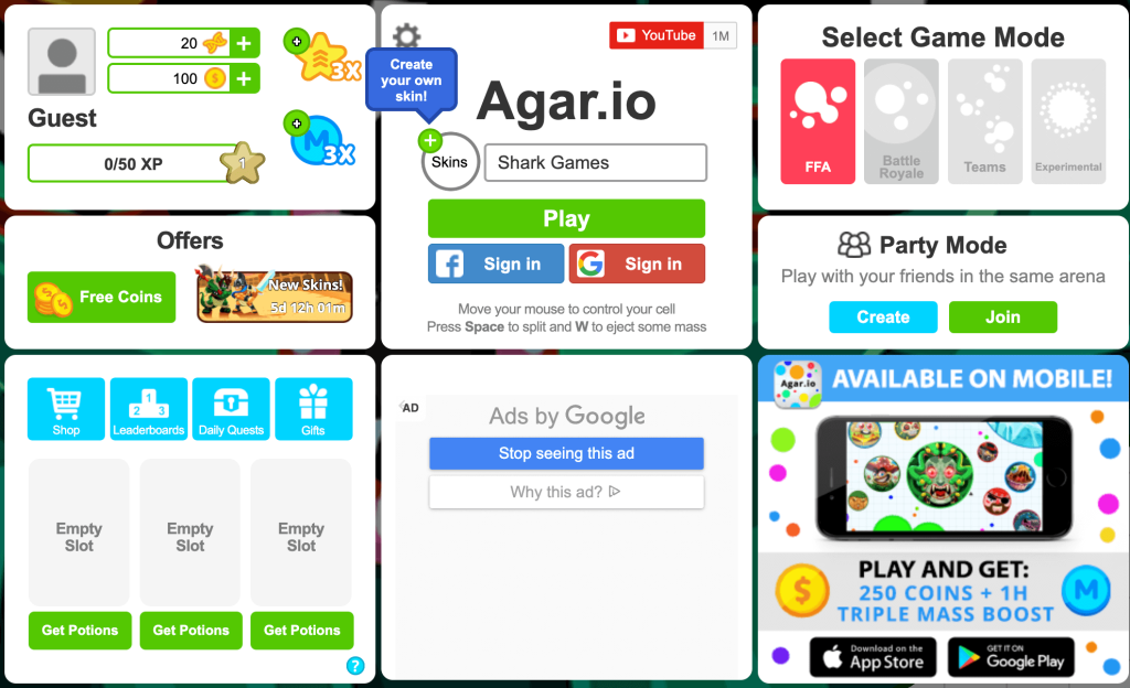 best flash games of all time agario menu