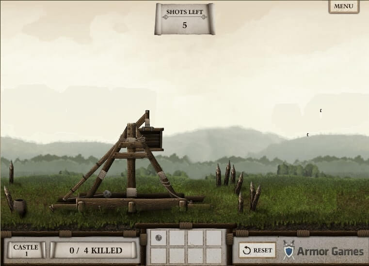 The catapult in Crush the Castle