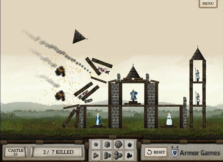 best flash games of all time crush the castle enemies