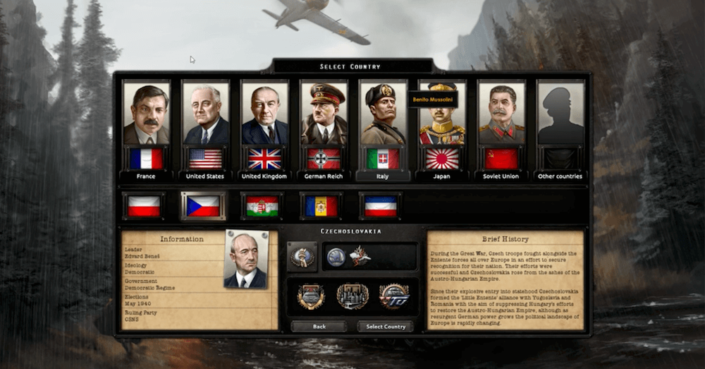 hearts of iron 4 tutorial select nation