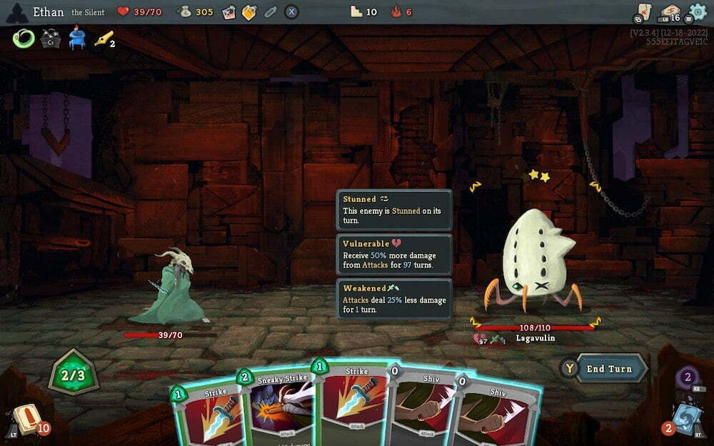 The Lagavulin stunned in Slay the Spire