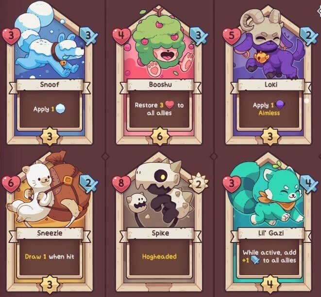 All Pet Companions in Wildfrost
