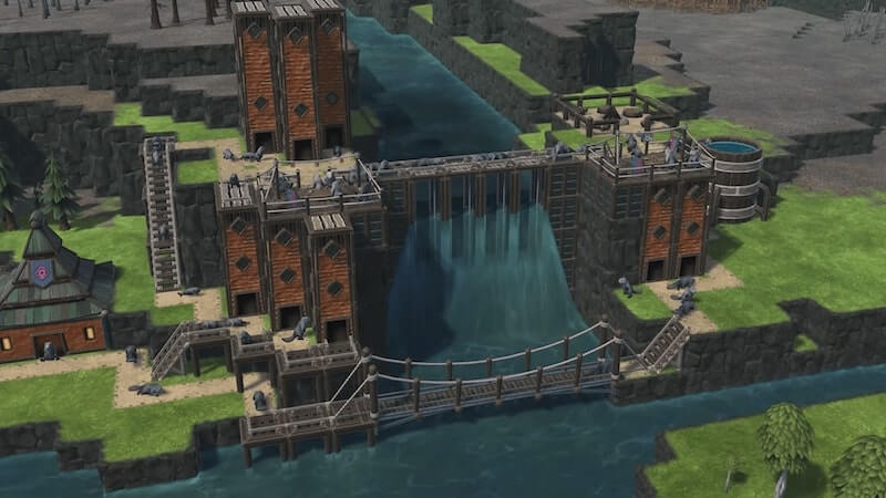 A Water Dam in Timberborn