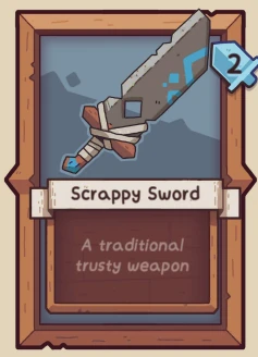 The Scrappy Sword item in Wildfrost