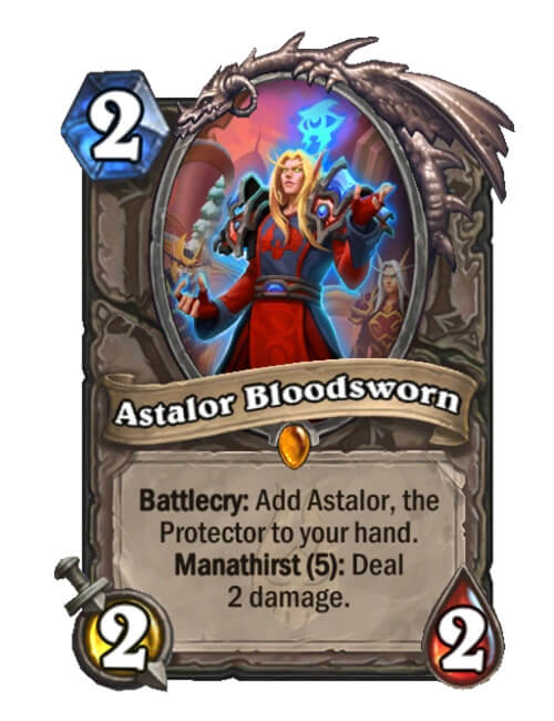 Astalor Bloodsworn in Hearthstone