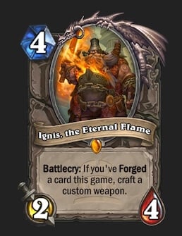 Ignis, the Eternal Flame in Hearthstone