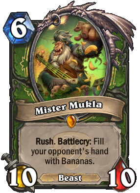 Mister Mukla legendary Hunter card in Hearthstone