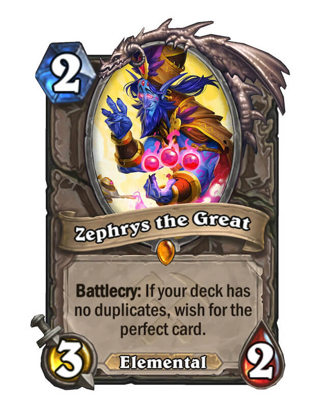Zephrys the Great in Hearthstone
