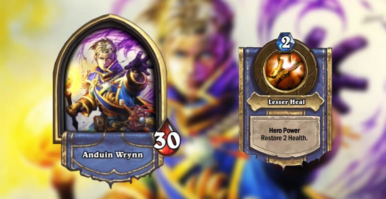 The Priest class and hero power in Hearthstone