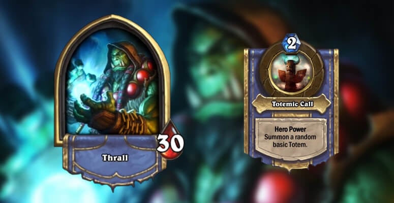 The Shaman class and hero power in Hearthstone