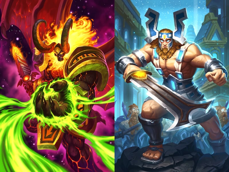 Aggramar, the Avenger and Sargeras, the Destroyer in Hearthstone